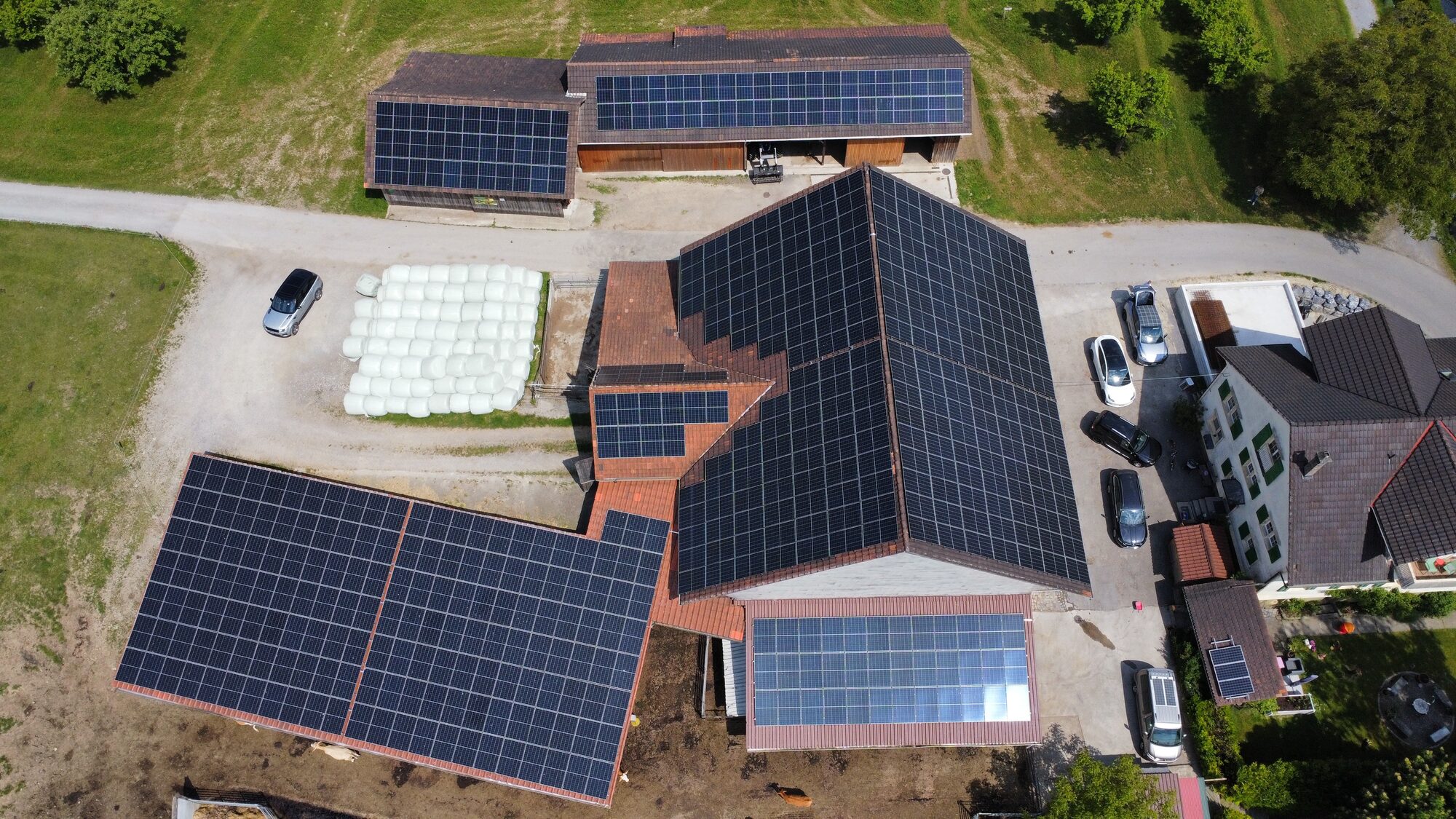 Photovoltaikanlage auf einem Bauernhof in Mörschwil SG